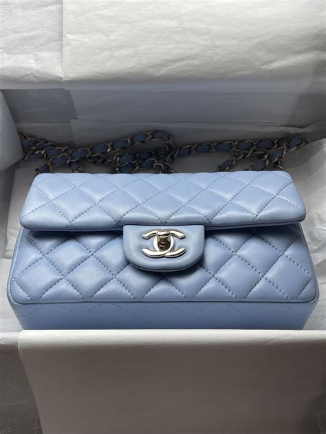 chanel 21c blue|Chanel mini bag.